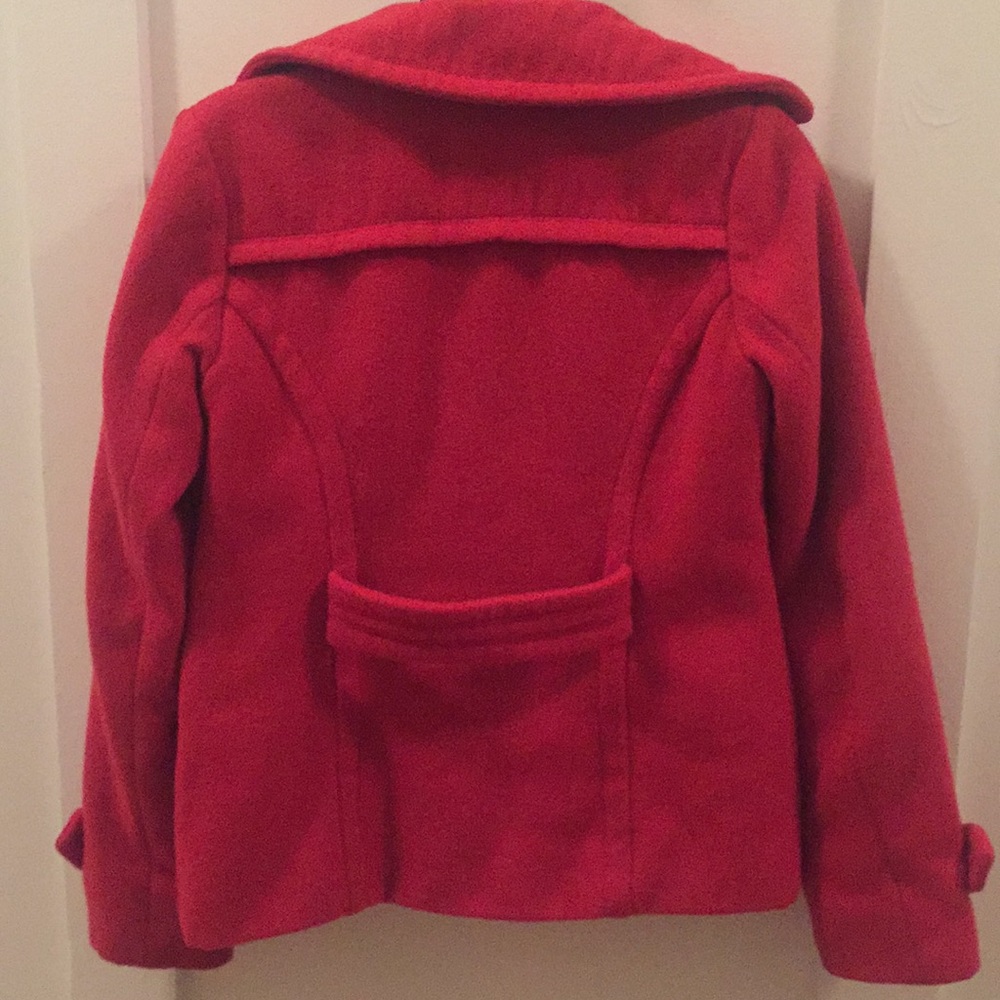 Red Pea Coat - Picture 6 of 6